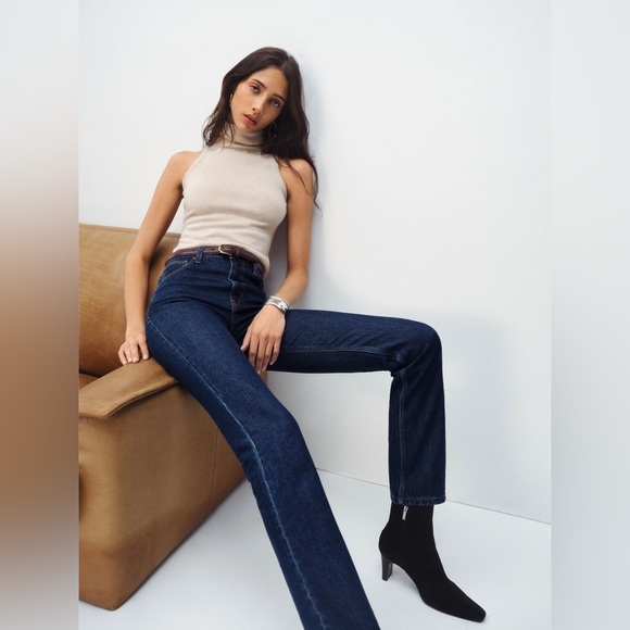 Reformation Denim - NWT Reformation Jax Stretch High Rise Straight Jeans‎ in Seneca in Size 30